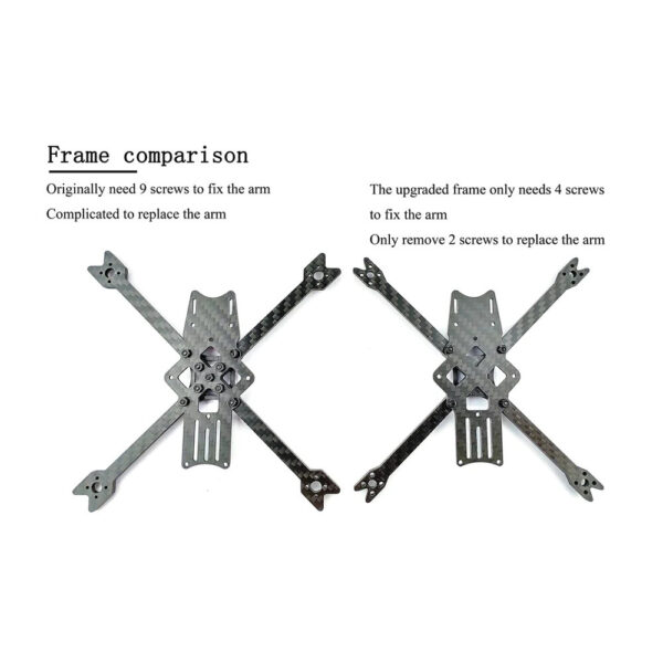 DarwinFPV Baby Baby Ape V2 Frame 142mm Wheelbase 3 Inch Empty Kit for RC Drone FPV Racing - Image 1