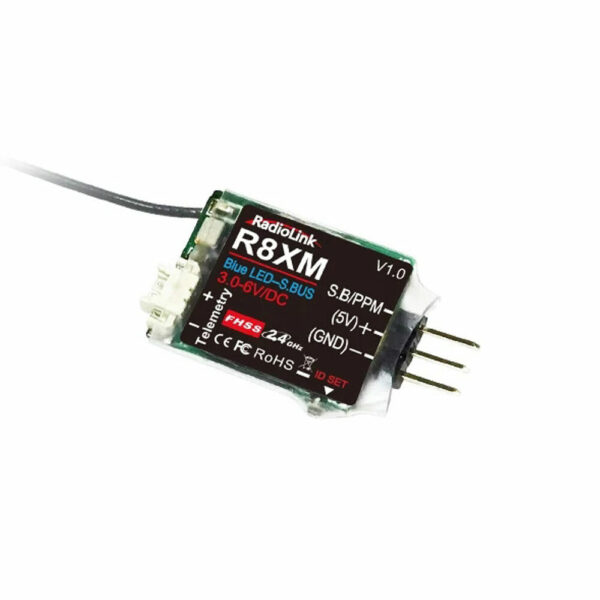 Radiolink R8XM 2.4GHz 8CH FHSS SBUS/PPM Mini Receiver Built-in Telemetry 4000M Control Distance for RC Airplane Car Boat - Image 2