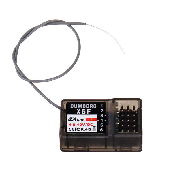 DUMBORC X6F 2.4GHz 6CH RC Receiver without Gyro Function Compatible X4 X5 X6 RC Radio Transmitter Remote Controller - Image 5