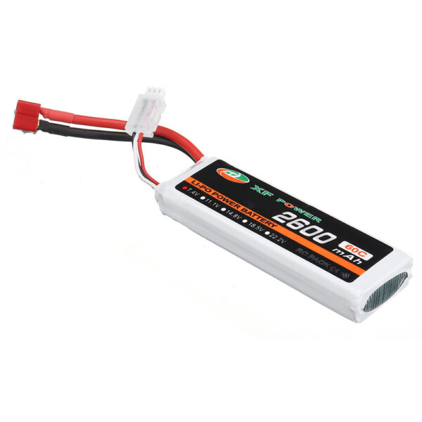 XF POWER 7.4V 2600mAh 60C 2S Lipo Battery T Plug for Wltoys 1/14 144001 RC Car Upgrade Parts - Image 3