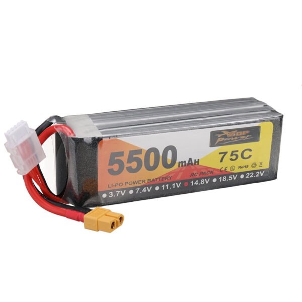 ZOP Power 14.8V 5500mAh 75C 4S LiPo Battery XT60 Plug for RC Drone - Image 2