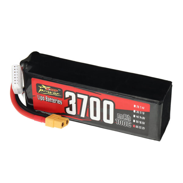 ZOP Power 6S 22.2V 3700mAh 100C 82.14Wh LiPo Battery XT60 Plug for RC Car - Image 4