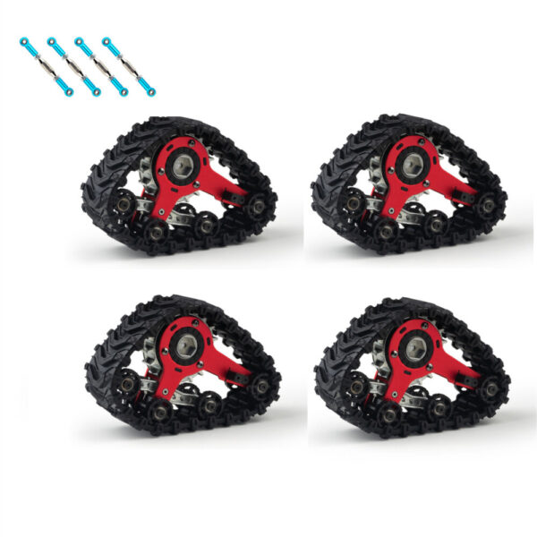 4PCS SG W001 Upgraded Track Wheels Tires 12mm Hex All Terrain for 124017 144001 104072 EC30B EAT14 1/10 1/12 1/14 RC Car Crawler Truck High Speed Model Spare Parts - Image 1