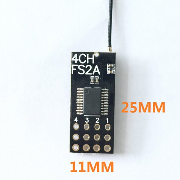 FS2A 2.4GHz 4CH AFHDS 2A PWM Output Mini Compatible Receiver for Flysky i6 i6X i6S Transmitter - Image 2