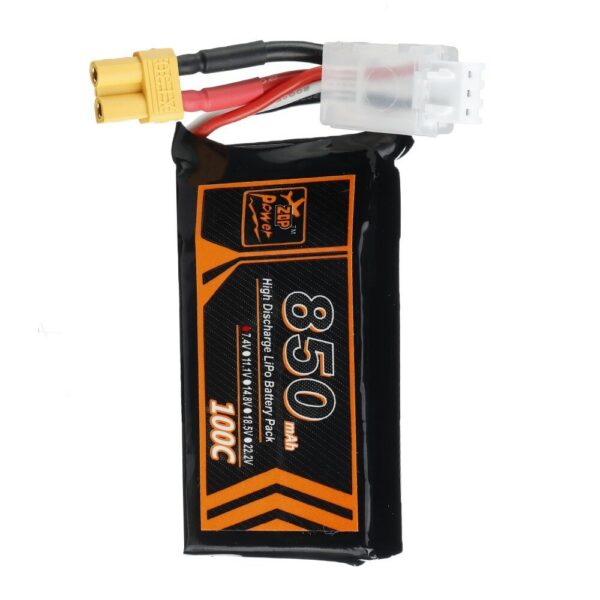 ZOP Power 7.4V 850mAh 100C 2S Lipo Battery XT30 Plug for RC Racing Drone - Image 3