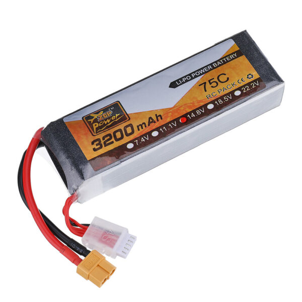 ZOP Power 14.8V 3200mAh 75C 4S Lipo Battery XT60 Plug for RC Airplane - Image 3