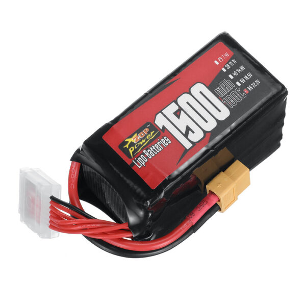 ZOP Power 22.2V 1500mAh 100C 6S LiPo Battery With XT60 Plug for RC Drone - Image 2