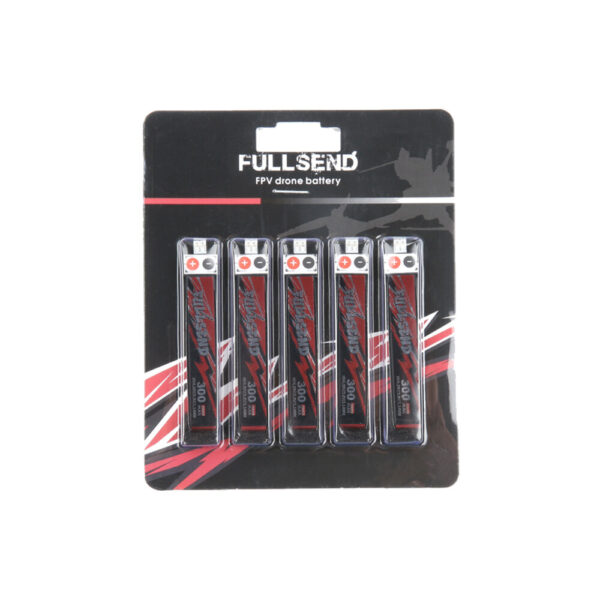 5 PCS iFlight FULLSEND 1S HV 4.35V 300mAh 40C Lipo Battery JST PH2.0 for A65 Tiny Whoop RC FPV Racing Drone - Image 3