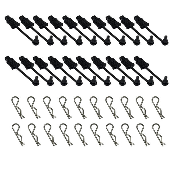 20PCS RC Car Body Clip Rubber Retainer Shell Fixed Buckle Lock Hole Punch for 1/12 1/14 1/16 Vehicles Models Spare Universal Accessories - Image 3