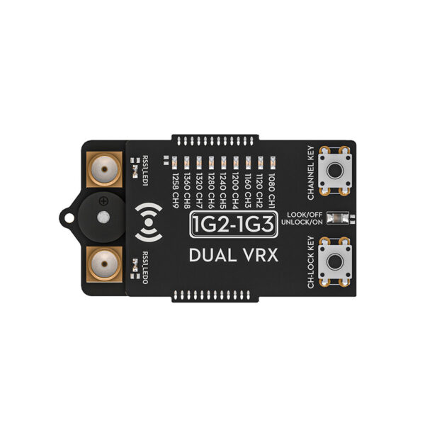 Flywoo 9CH 1.2G/1.3GHz 95dBm 0.4A@5V Dual VRX Analog Goggle Receiver Module with SMA Dipole Antennas Compatible with Fatshark Skyzone FPV Goggles - Image 3