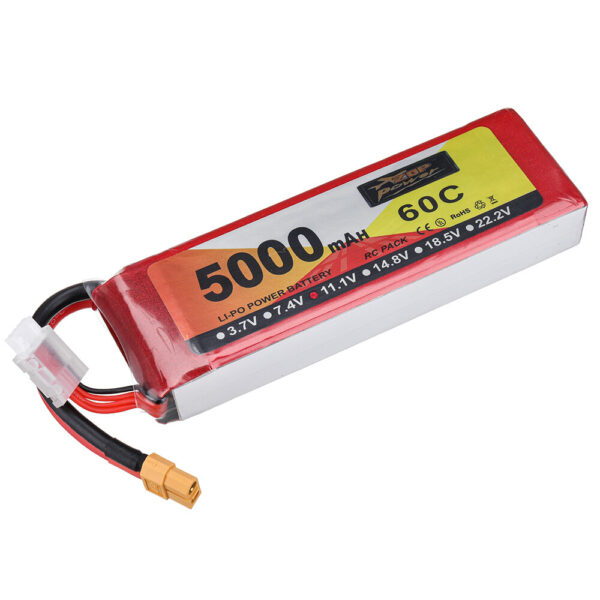 ZOP Power 11.1V 5000mAh 60C 3S LiPo Battery XT60 Plug for RC Drone - Image 4