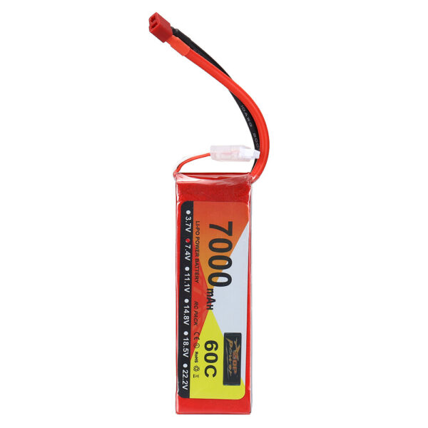 ZOP Power 7.4V 7000mAh 60C 2S LiPo Battery T Deans Plug for RC Drone - Image 6