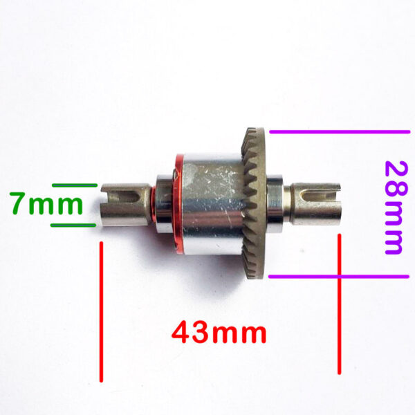 Wltoys Upgraded Metal Differential 124017 124018 124019 144001 144010 12401 RC Car Parts - Image 4