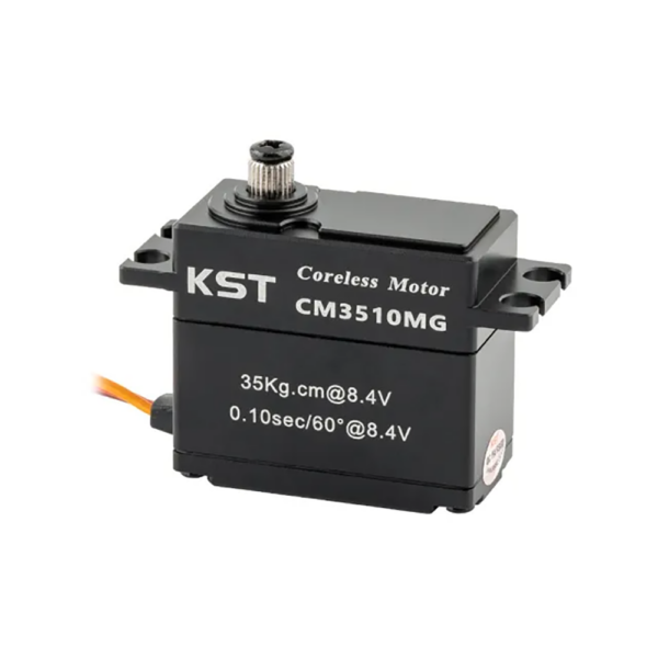 KST CM3510MG Coreless DC Motor Metal Gear Servos IP65 Waterproof 35Kgf.cm 0.10sec for 1/10 Scale RC Rock Crawler and 1/7th 1/8th Scale RC Monster Truck - Image 1