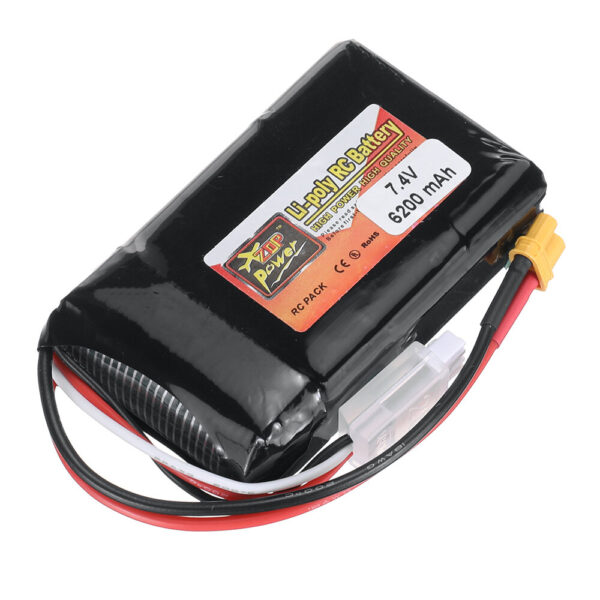 ZOP Power 7.4V 6200mAh 2S LiPo Battery With XT30 Plug for Boxer/TX16S radio - Image 2