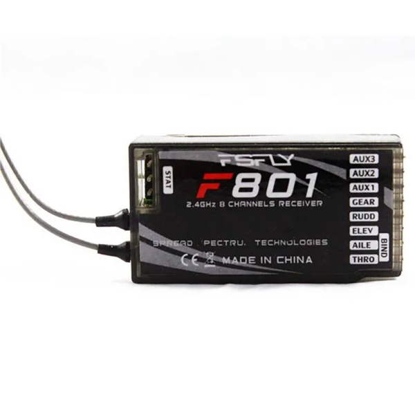 FSFLY F801 2.4GHz 8CH PPM DSM-X/DSM2 Receiver Support Spektrum DX6 DX7 DX8 DSM2 JR Transmitter for RC Helicopters Airplane - Image 3