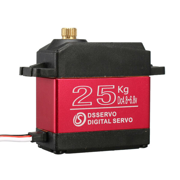 DSSERVO DS3225MG 25KG Waterproof Metal Gear Digital Servo For 1/8 1/10 1/12 RC Cars - Image 1