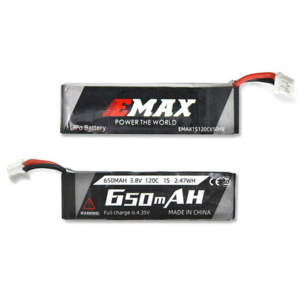 3PCS EMAX 1S HV 3.8V 650mAh Lipo Battery PH2.0 for Emax Tinyhawk III PLUS Freestyle Tiny Whoop RC FPV Racing Drone - Image 2