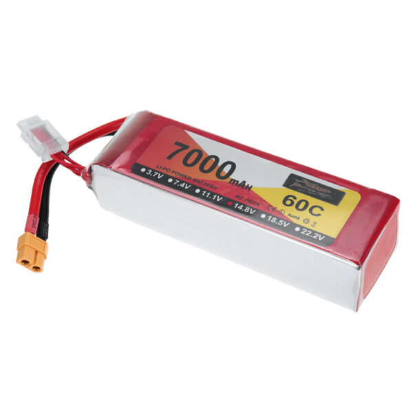 ZOP Power 14.8V 7000mAh 60C 4S LiPo Battery XT60 Plug for RC Racing Drone - Image 3