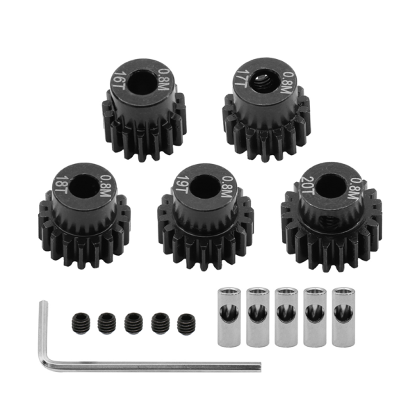 Short Truck Climbing Model RC Car Hardened Steel Gear 0.8 Module 5MM Inner Diameter Motor Gear Set Parts - Image 1