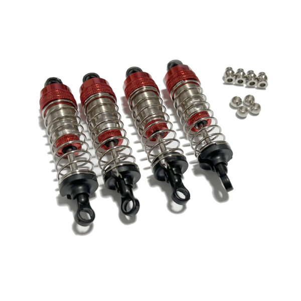 4PCS Upgraded Oil Filled Shocks Absorber Damper for Wrangler MNRC MN128 1/12 RC Cars Vehicles Models Spare Parts - Image 1