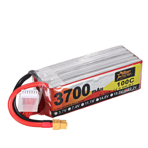 ZOP Power 22.2V 3700mAh 100C 6S Lipo Battery XT60 Plug for for FPV RC Drone - Image 1