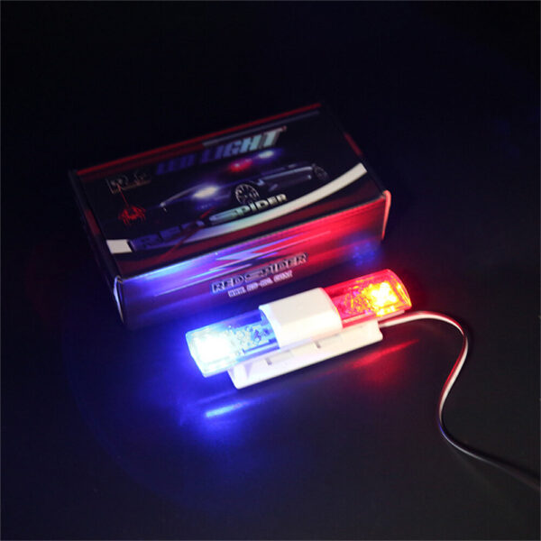 RC Car Parts LED Police Flash Light Alarming for 1/10 HSP Kyosho Tamiya Axial SCX10 D90 Vehicles Models Spare Accessories - Image 4