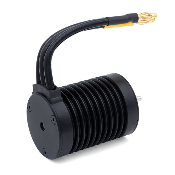 SURPASS HOBBY M540 3.175mm Shaft 4.0mm Gold-Plated Connectors All-Black Waterproof Brushless Motor for 1/14 RC Car Parts - Image 3