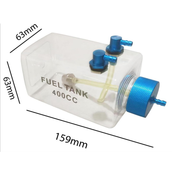 300CC/ 400CC/ 500CC/ 600CC/ 750CC/ 1000CC/ 1600CC Transparent Fuel Tank With Metal Tube for Gasoline Methanol Engine RC Airplane Fixed Wing - Image 9