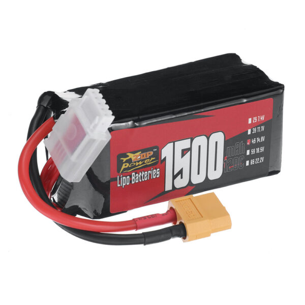 ZOP Power 4S 14.8V 1500mAh 120C 22.2Wh LiPo Battery XT60 Plug for RC Drone - Image 3