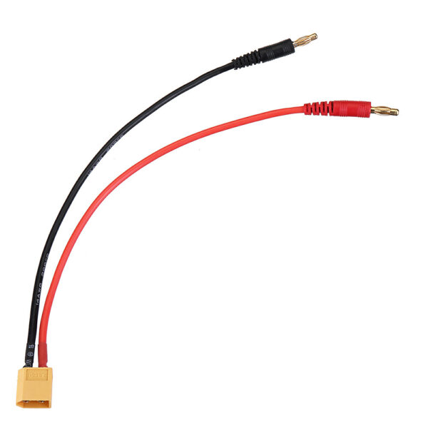 22cm 12/14AWG XT60 Male Plug to 4.0mm Banana Plug  Silicone Cable for B6AC Charger - Image 2