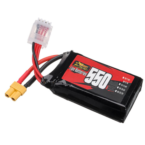 ZOP Power 3S 11.1V 550mAh 95C 6.105Wh LiPo Battery XT30 Plug for BETAFPV Pavo20 Pro RC FPV Racing Drone - Image 3