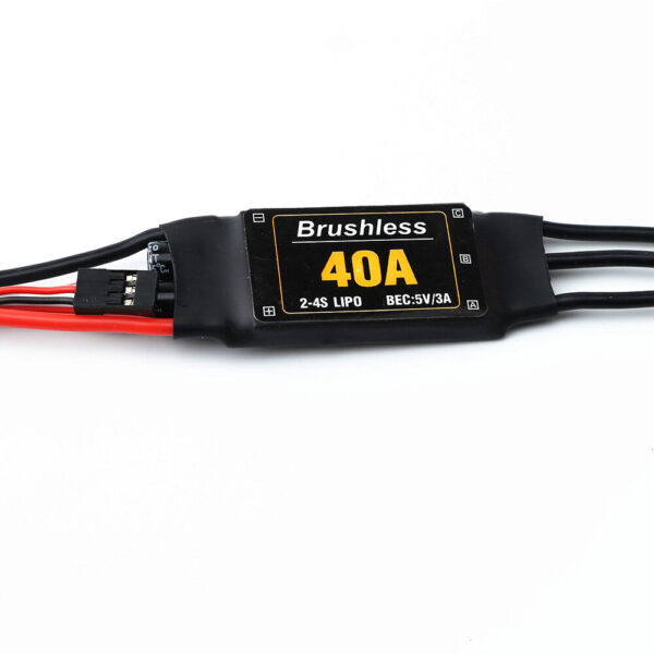 XXD 2-4S 40A Brushless ESC Speed Controller with 5V/3A BEC T lug for RC Airplane Fixed-wing - Image 1