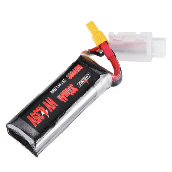 URUAV 7.6V 300mAh 80C/160C 2S HV 4.35V Lipo Battery XT30 Plug for EMAX Tinyhawk II Indoor FPV Racing Drone - Image 4