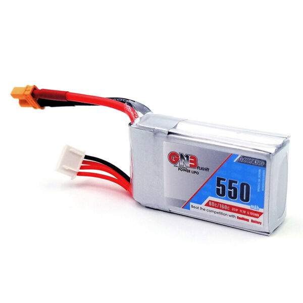 Gaoneng GNB 11.1V 550mAh 80/160C 3S LiPo Battery XT30 Plug for RC Drone - Image 2