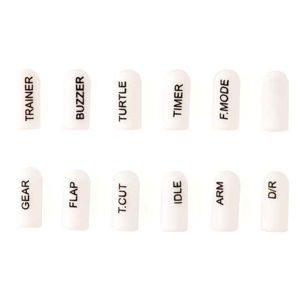 12pcs Radiomaster Labeled Silicon Switch Cover Set Short/Long for TX16S TX12 Zorror Jumper Flysky Radio Transmitter DIY Parts - Image 1