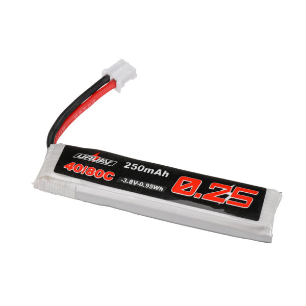 5Pcs URUAV 3.8V 250mAh 40C/80C 1S HV 4.35V LiPo Battery PH2.0 Plug for RC Drone - Image 2