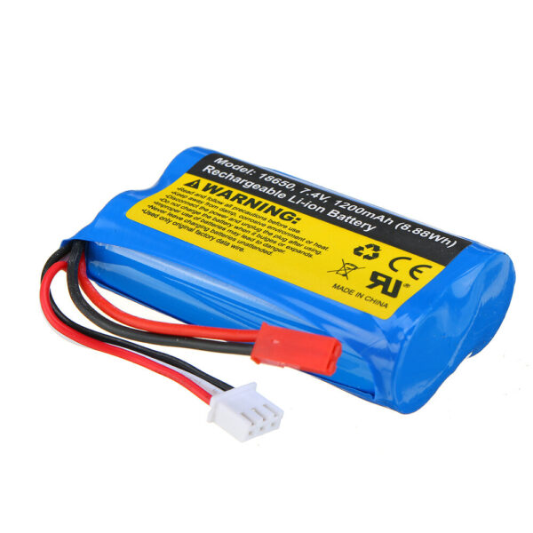 SG 1603 1604 UDIRC 1601 RC Car Spare 7.4V 1200mAh 2S 5C JST Plug Li-ion Battery 1603-012 Vehicles Parts - Image 2