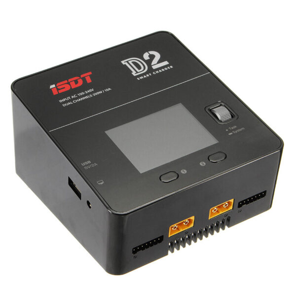 ISDT D2 mark2 Upgrade Version 200W 24A AC Dual Channel Output Smart Battery Balance Charger Upgrade Version - Image 2