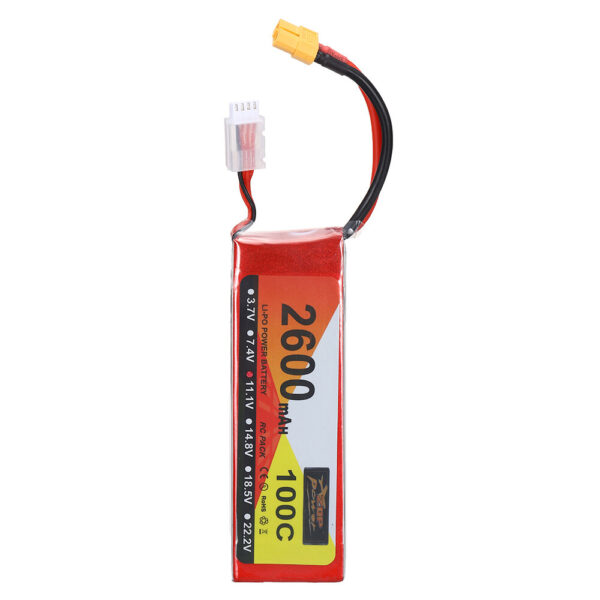 ZOP Power 11.1V 2600mAh 100C 3S LiPo Battery XT60 Plug for RC Drone - Image 7