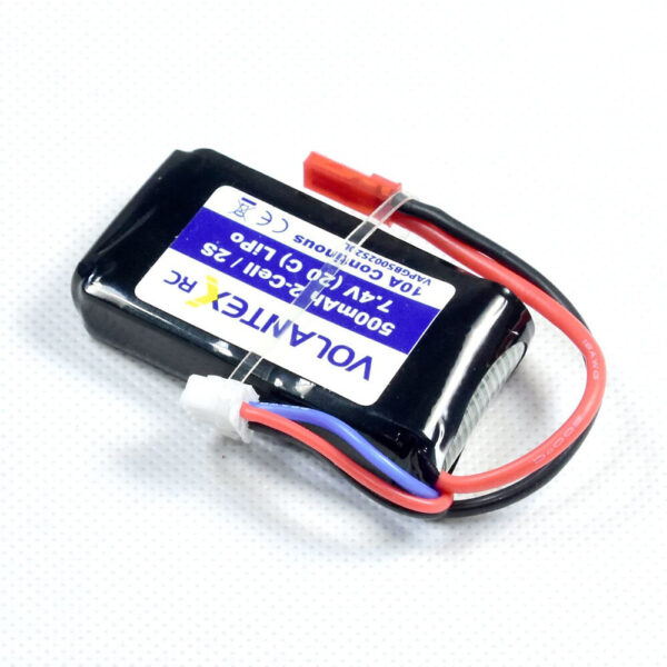 VolantexRC 768-1 Mustang P-51D/ Saber 920 756-2 RC Airplane Spare Part 7.4V 500mAh 20C Lipo Battery JST Plug - Image 1