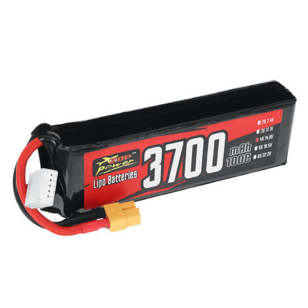 ZOP Power 4S 14.8V 3700mAh 100C 54.76Wh LiPo Battery XT60 Plug for RC Car - Image 4