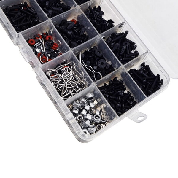 500Pcs M3 M4 Rc Car Repair Tool Set Screws Box Set For SCx10 TRX4 1/10 HSP Remote Control RC Car Parts - Image 4