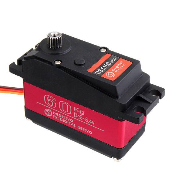 DSSERVO DS5160 HV 60kg 180/270 18T Metal Gear Digital Servo For 1/5 Redcat HPI Baja 5B SS RC Car Compatible SAVOX-0236 LOSI XL 5T - Image 5