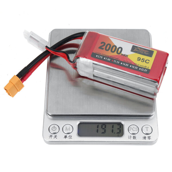 ZOP POWER 11.1V 2000mAh 95C 3S LiPo Battery XT60 Plug With T Adapter Plug for RC Drone - Image 9