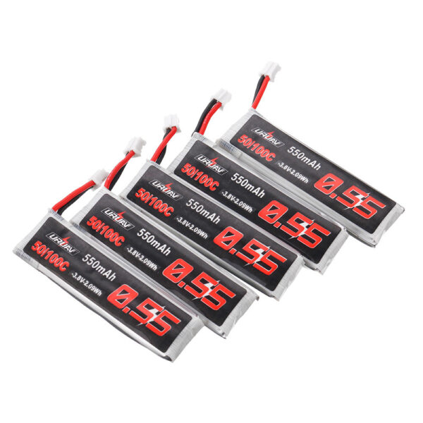 10Pcs URUAV 3.8V 550mAh 50/100C 1S HV 4.35V PH2.0 Lipo Battery for Emax Tinyhawk Kingkong/LDARC TINY - Image 2