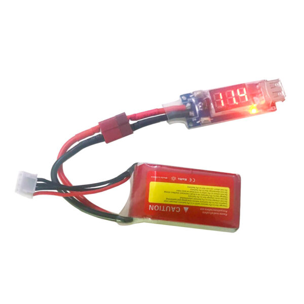 2-8S LiPo Battery Voltage Display Charger Converter XT60 T Plug to Micro USB Board - Image 1