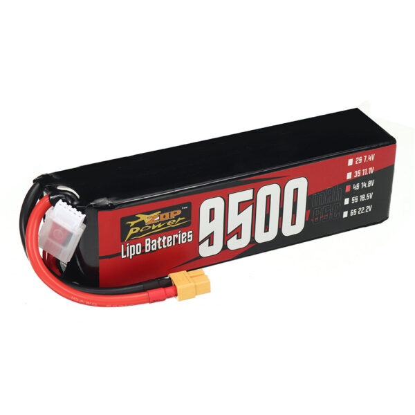 ZOP Power 4S 14.8V 9500mAh 65C 140.6Wh LiPo Battery XT60 Plug for Long Range RC FPV Racing Drone - Image 4