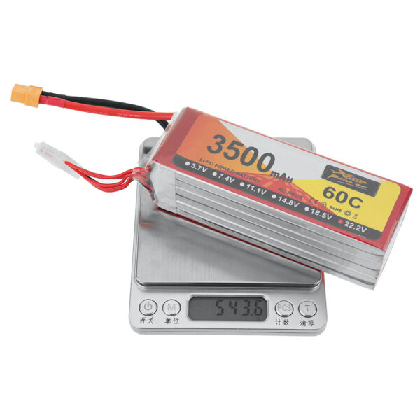 ZOP POWER 22.2V 3500mAh 60C 6S LiPo Battery XT30 Plug for RC Drone - Image 8