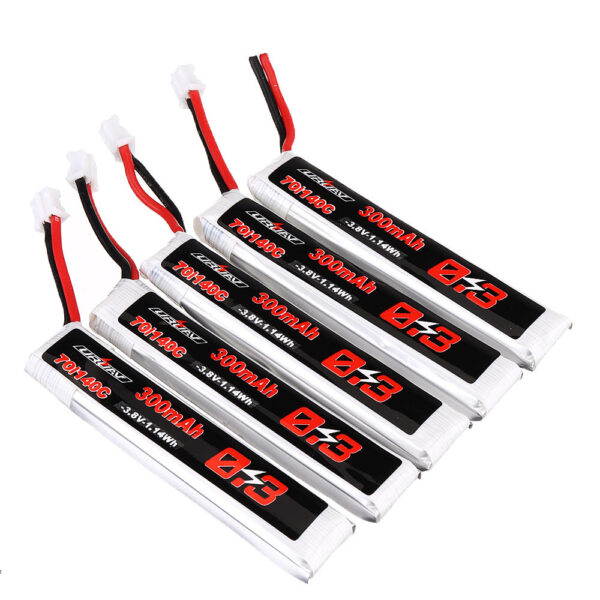 10Pcs URUAV 3.8V 300mAh 70C/140C 1S Lipo Battery PH2.0 Plug for Eachine TRASHCAN Snapper6 7 Mobula7 - Image 2